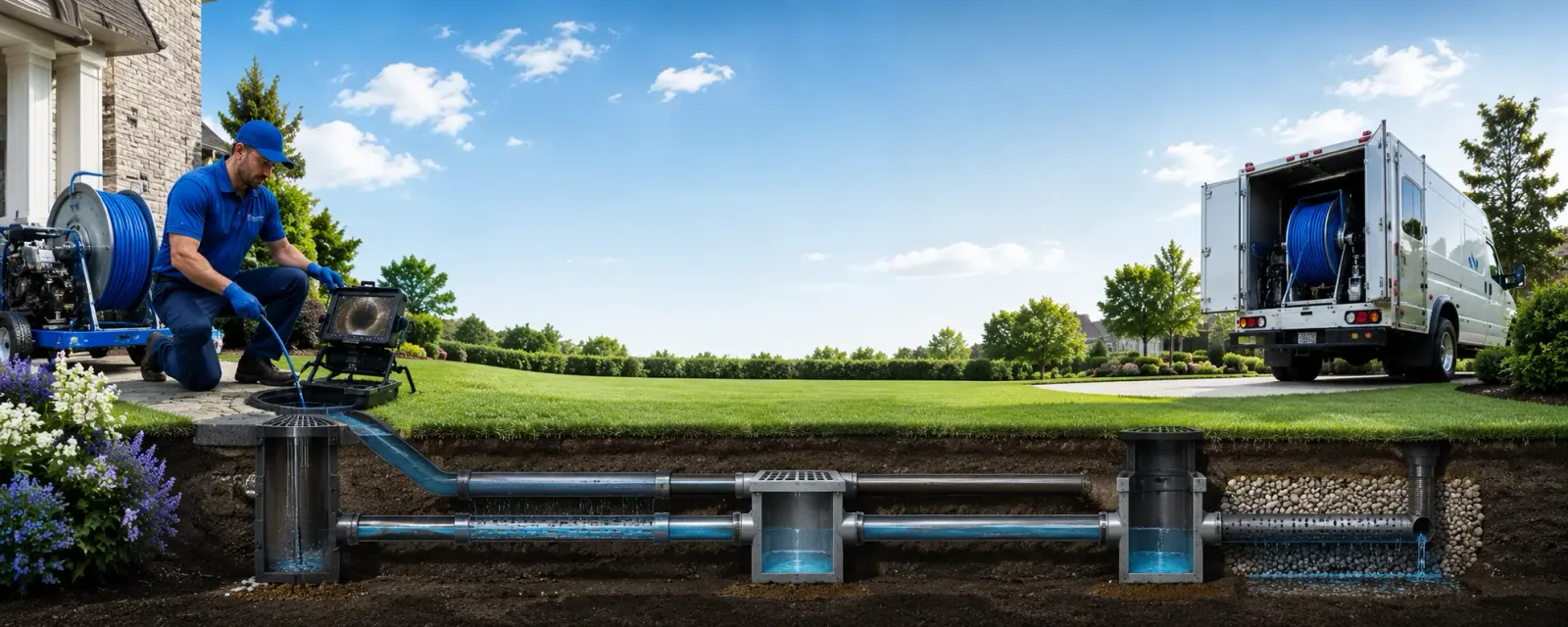 Outdoor drain cleaning information for Cocolamus, PA
